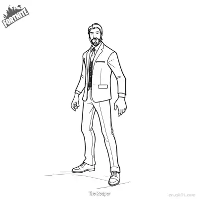 Free printable The Reaper 01 Coloring Page - Free PDF Printable Fortnite Coloring Sheets coloring page